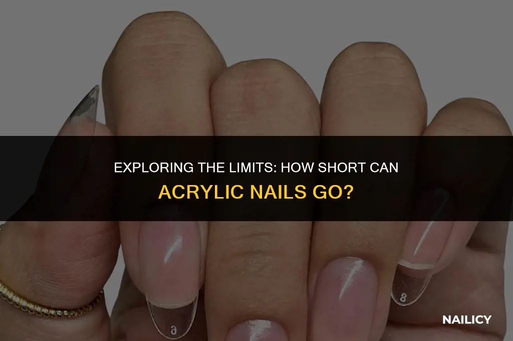 how short can i get acrylic nails