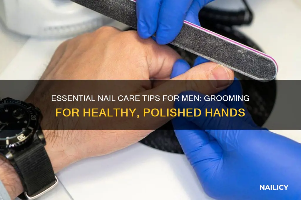 how should a man care for his nails