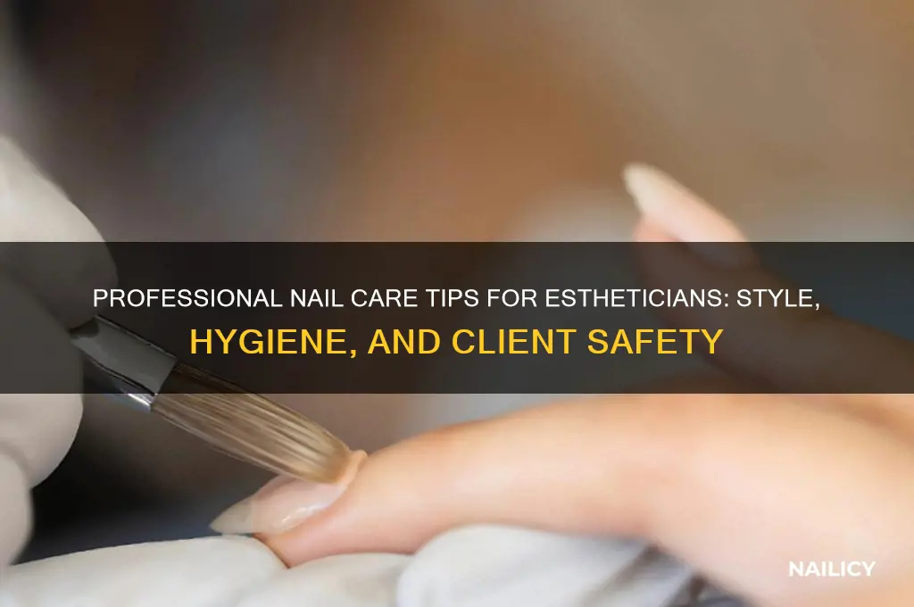 how should estheticians wear nails
