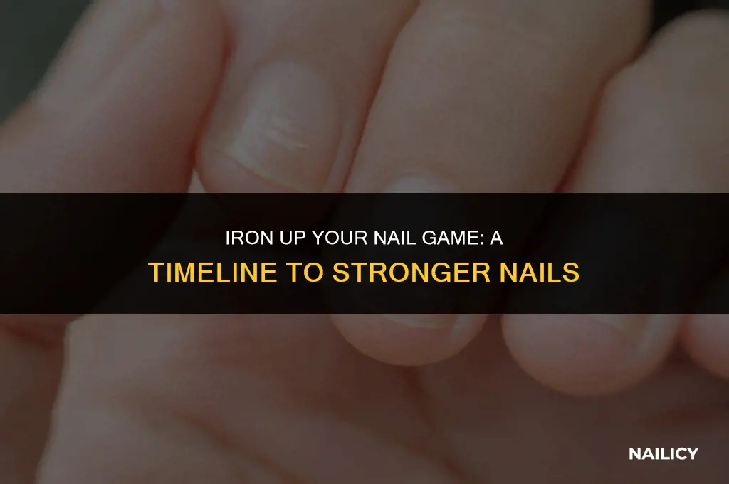 how soon after taking iron will nails get stronger