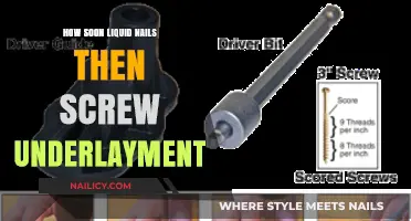 Liquid Nails and Screw Underlayment: Timing for Optimal Installation