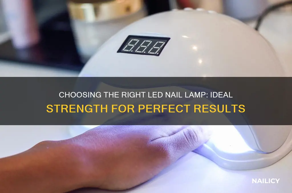 how srtong shoulkd led nail lamp be