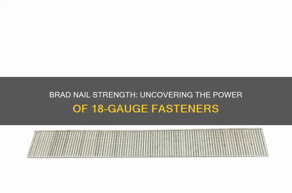 how strong are 18 gauge brad nails