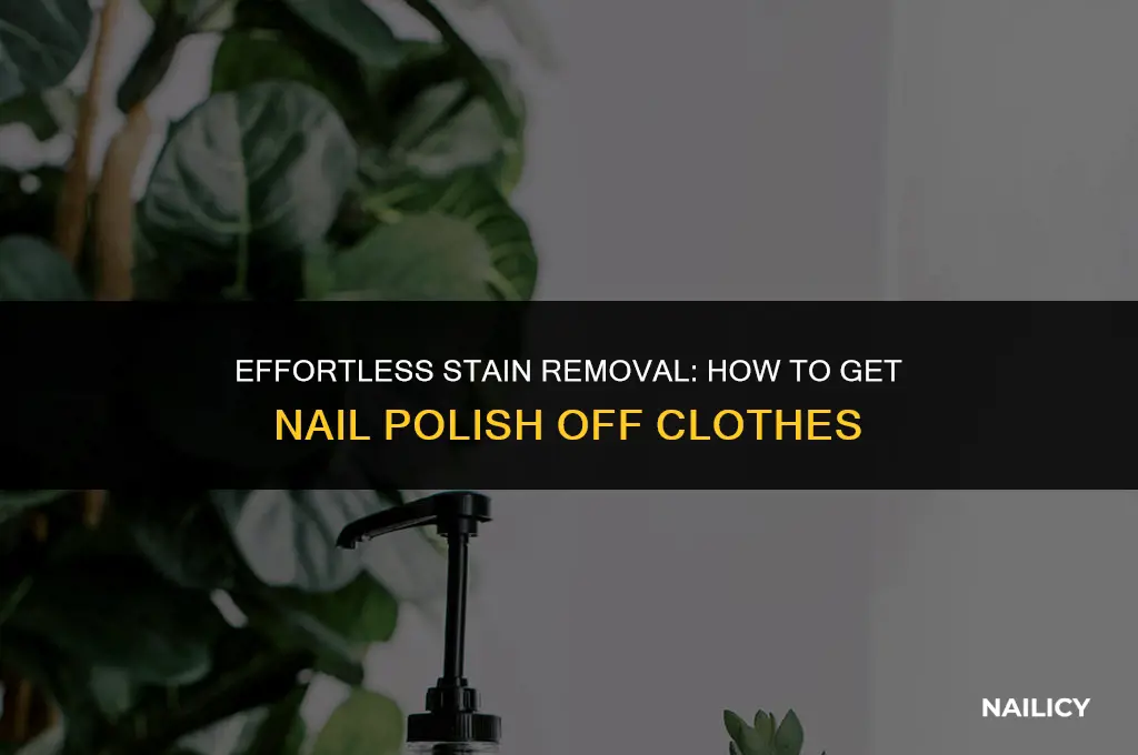 how t get nail polish off clothes