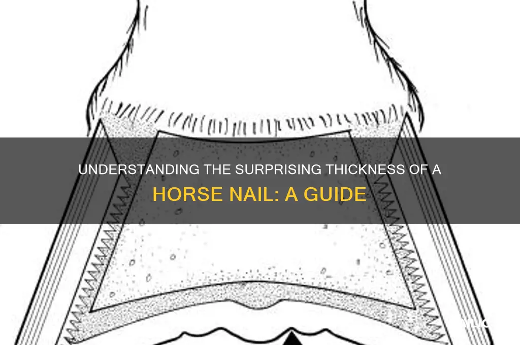 how thick is horse nail