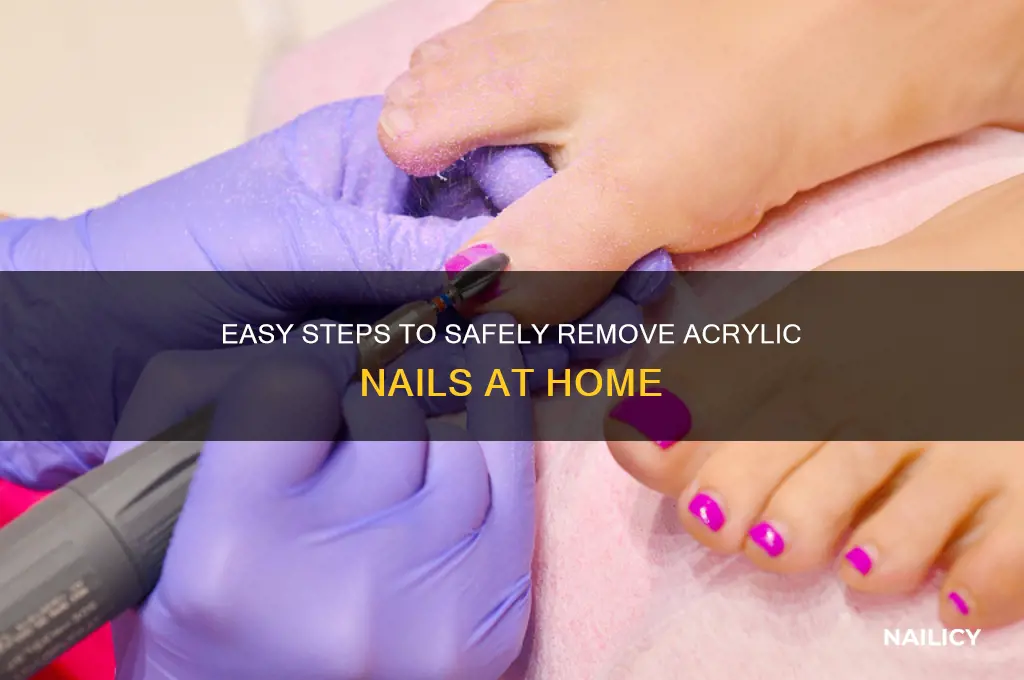how to acrlyic nails off