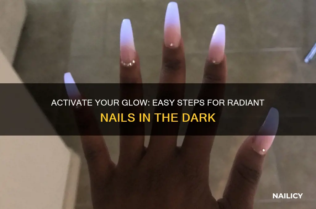 how to activate glow in the dark nail polish