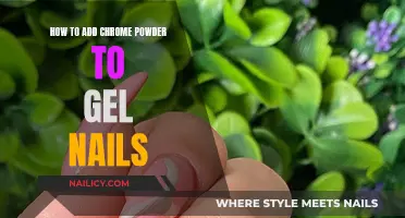 Gel Nails: Adding Chrome Powder for a Mirrored Effect