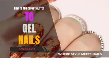 Gel Nails: Adding Chunky Glitter for a Sparkly Effect