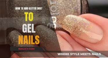 Gel Nails: Adding Glitter Dust for a Sparkly Effect