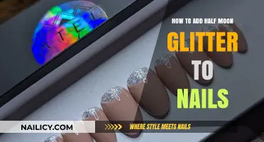 Easy Half Moon Glitter Nail Art: Step-by-Step Guide for Stunning Manicures