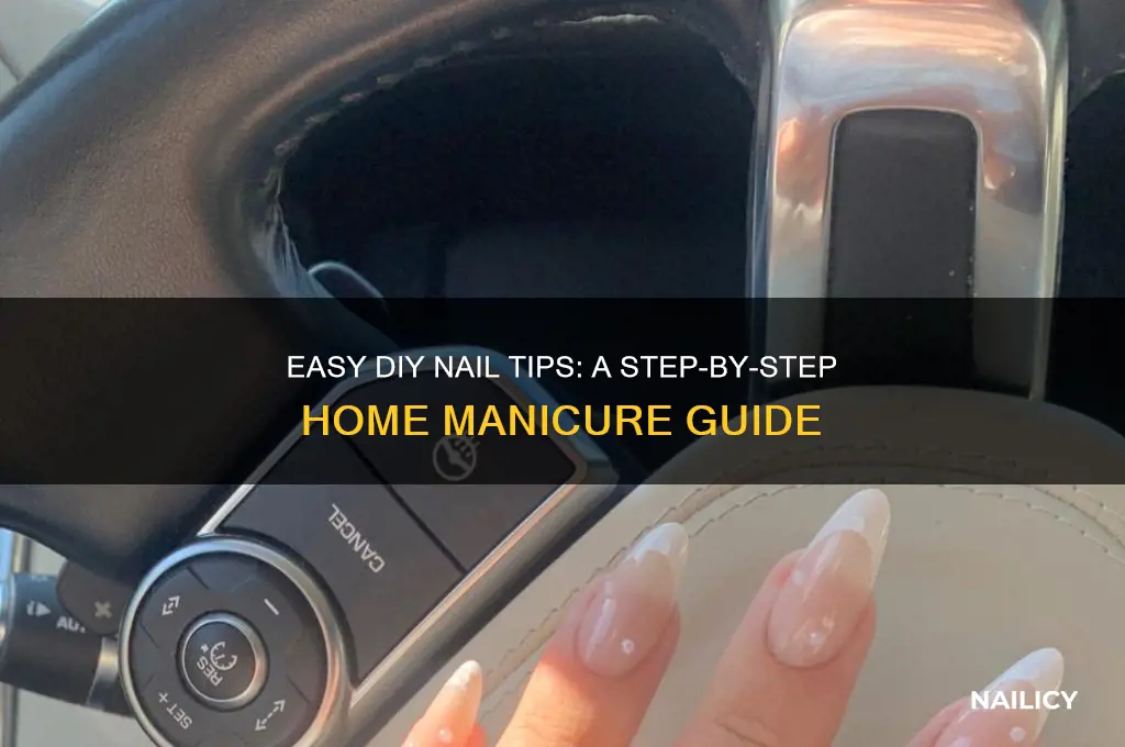 how to add nail tips at home