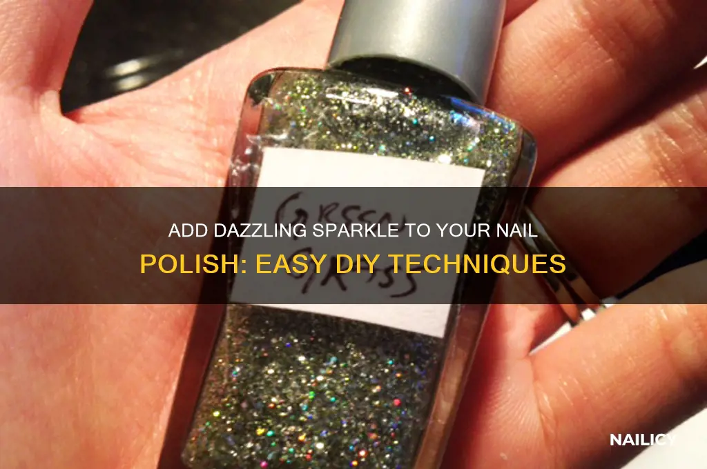 how to add sparkle to nail polish