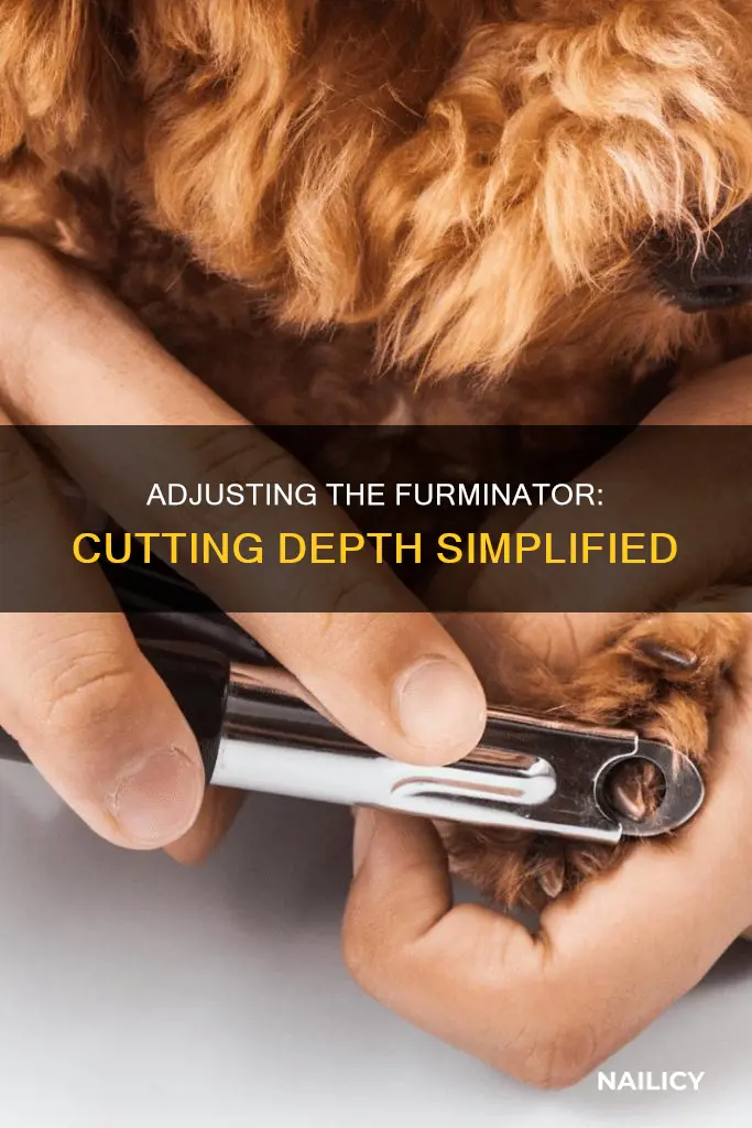 how to adjust cutting depth on the furminator nail clipper