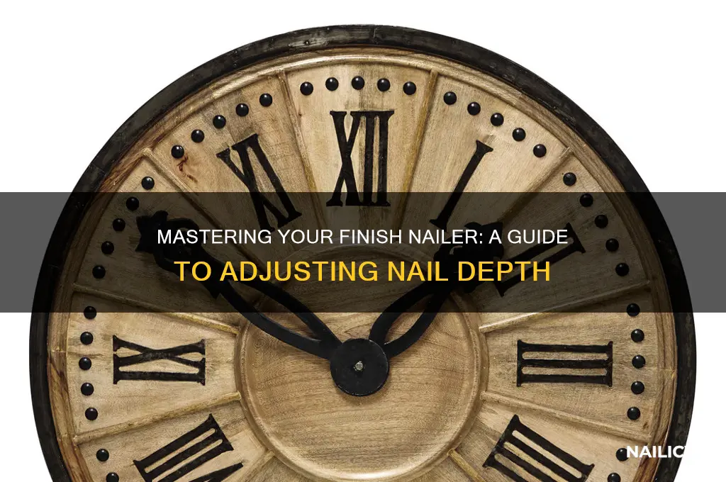 how to adjust nail depth on finish nailer