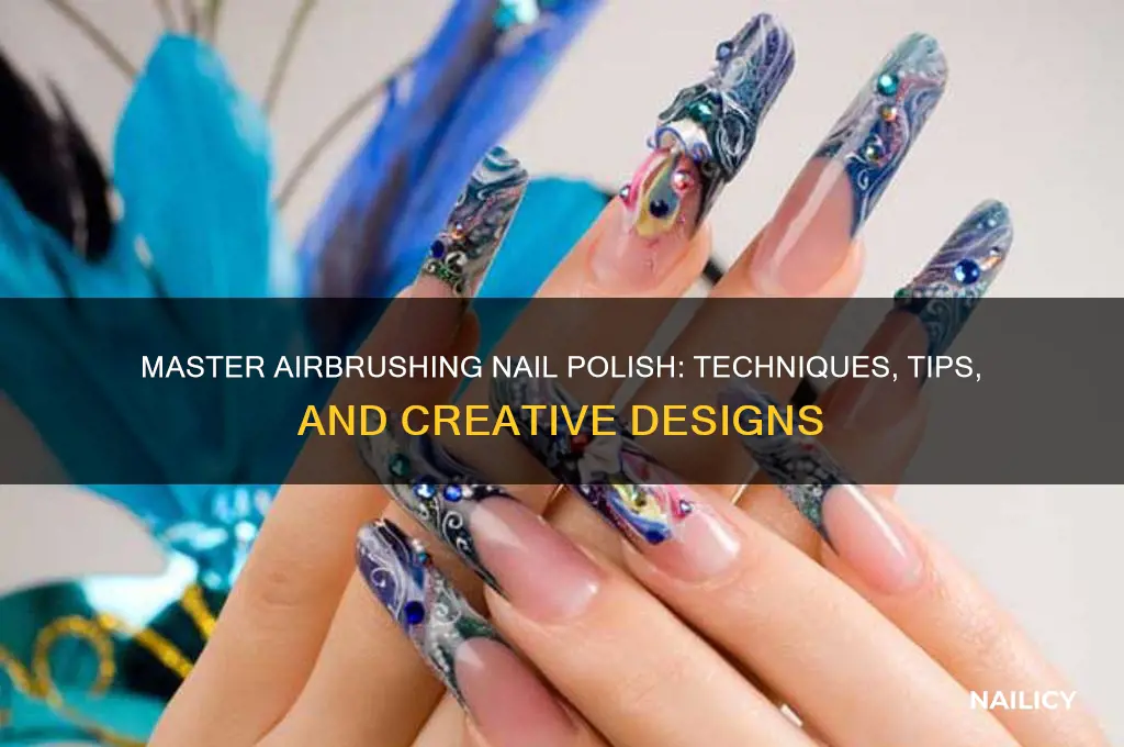 how to airbrush nail polish