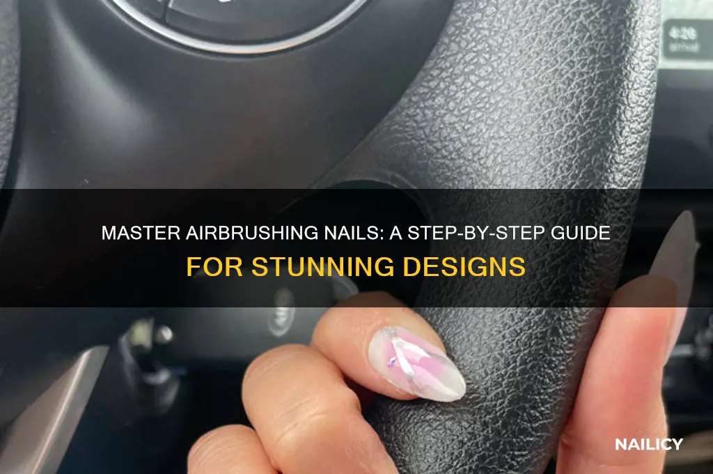 how to airbrush nails step by step