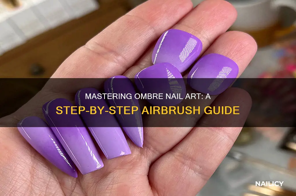 how to airbrush ombre nails