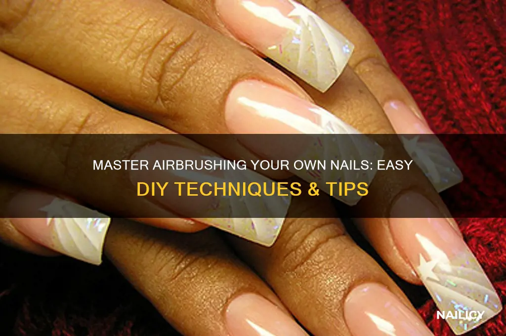 how to airbrush on your own nails