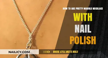 DIY Marble Necklace: Crafting Elegant Jewelry with Nail Polish