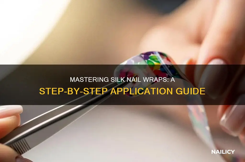 how to apply a silk nail wrap