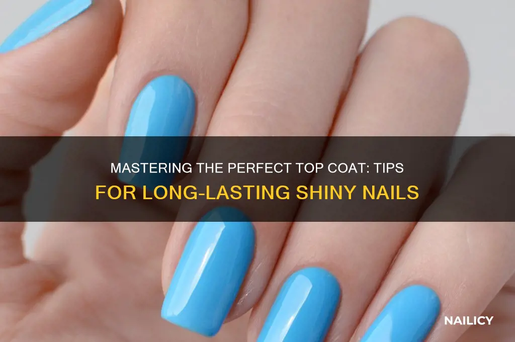 how to apply a top coat nails