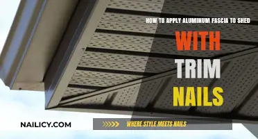 Applying Aluminum Fascia: Shed Trim Nails