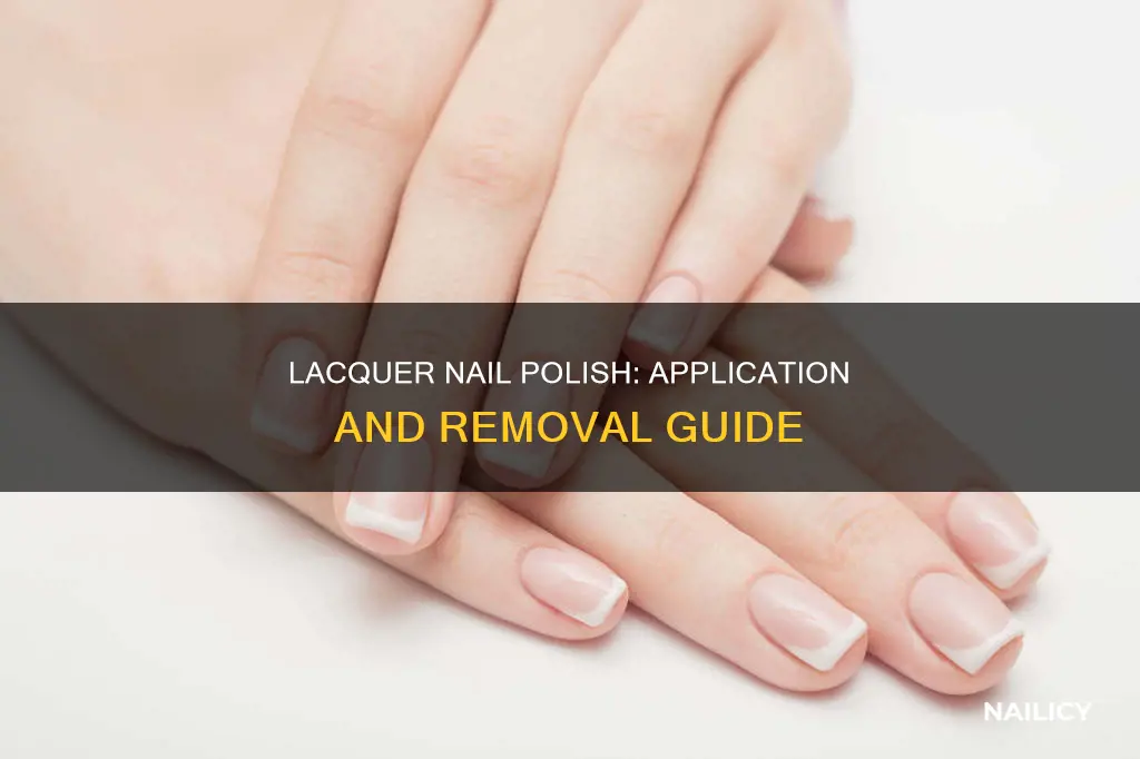 how to apply and remove lacquer nail polish