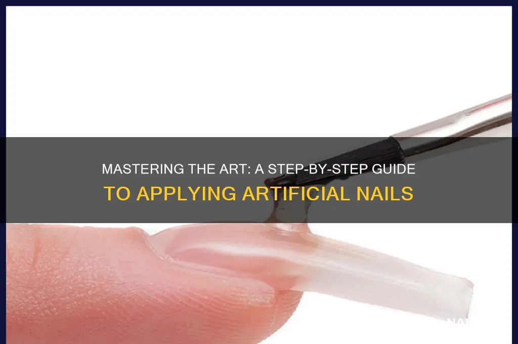how to apply artificial nails