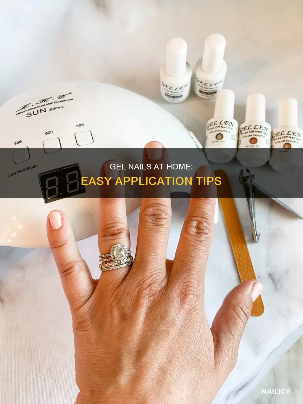 how to apply at home gel nails