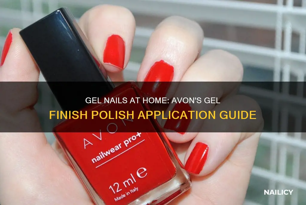 how to apply avon gel finish nail polish