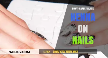 Elegant Nail Art: Applying Black Henna for Stunning Designs