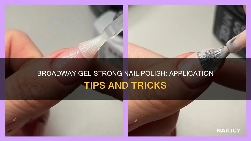 how to apply broadway gel strong nail polish