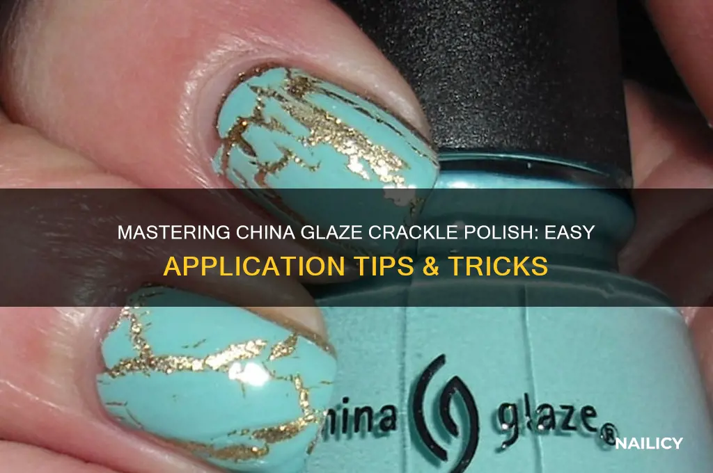 how to apply china glaze crackle nail polish
