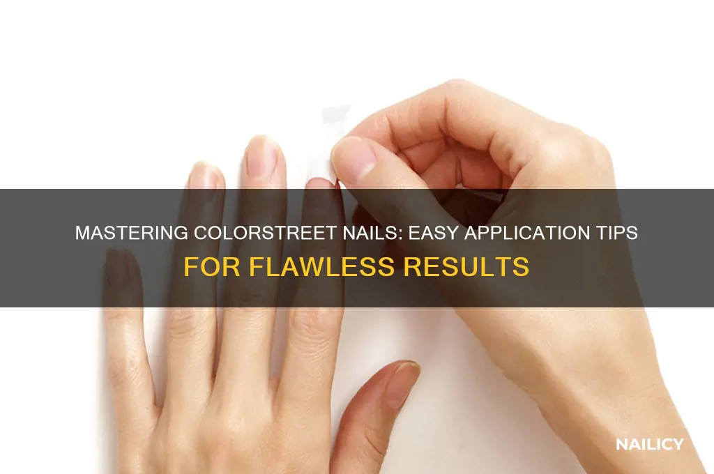 how to apply colorstreet nails