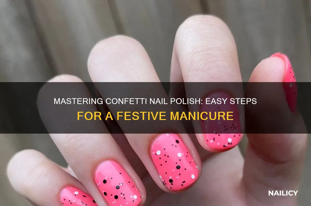 how to apply confetti nail polish