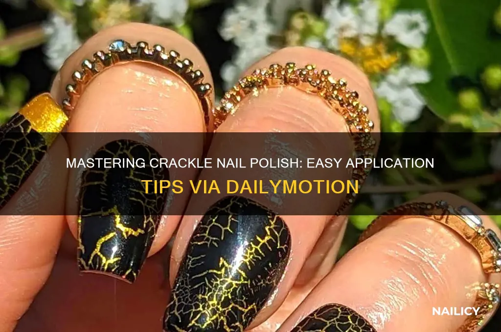 how to apply crackle nail polish dailymotion