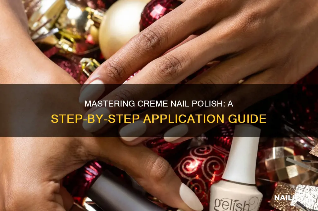 how to apply creme nail polish