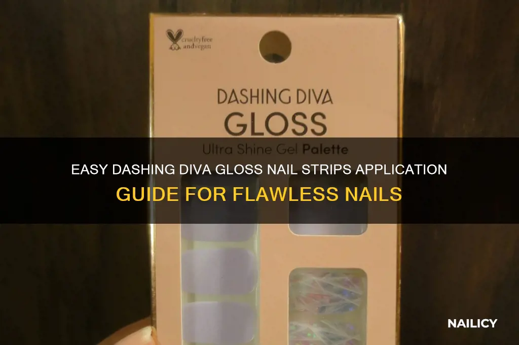 how to apply dashing diva gloss nail strips