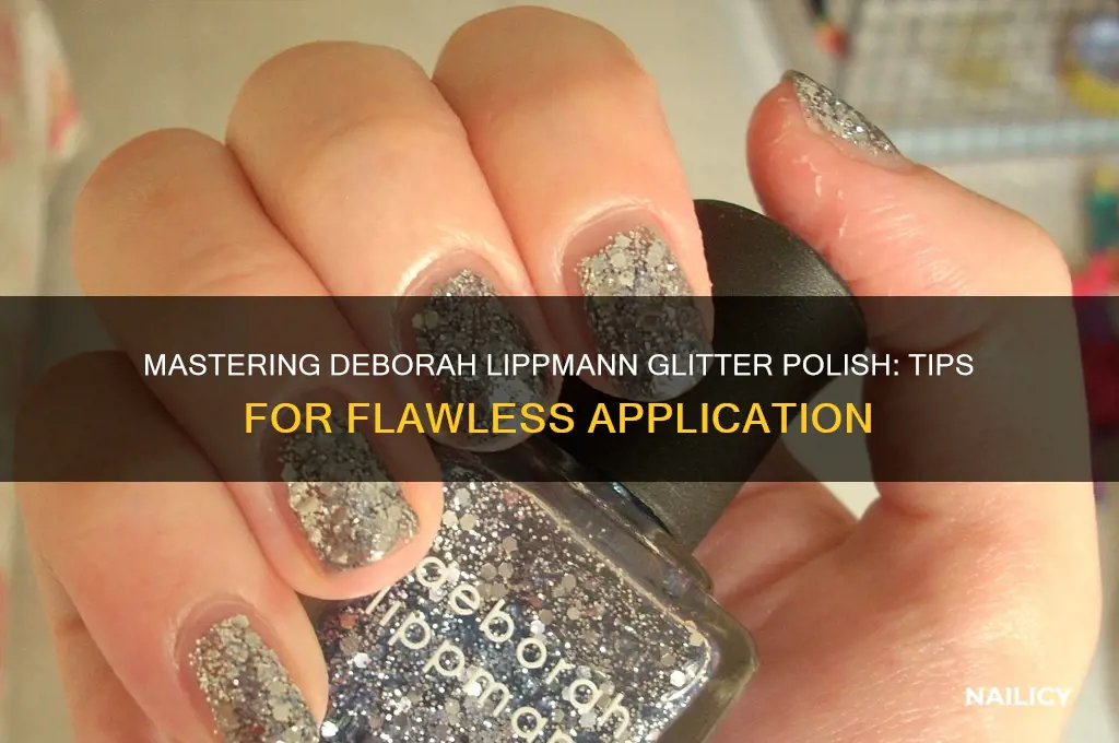 how to apply deborah lippmann glitter nail polish