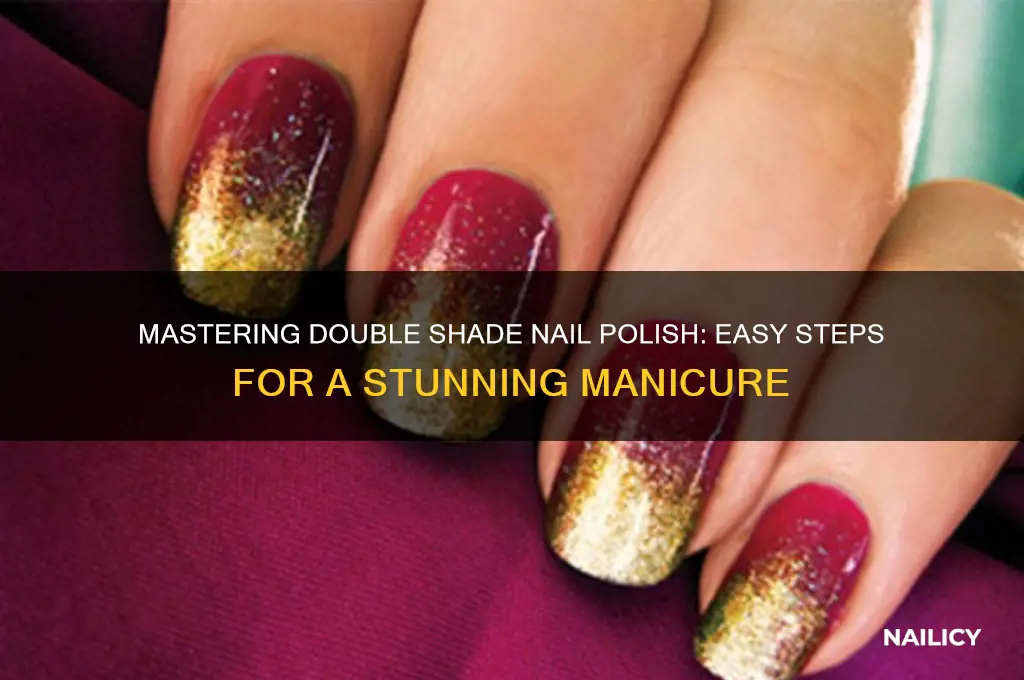 how to apply double shade nail polish