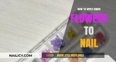 Creative Nail Art: Applying Dried Flowers for a Unique Manicure