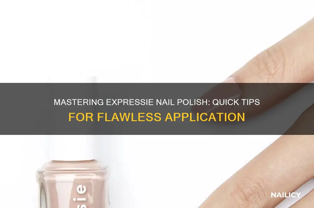 how to apply expressie nail polish