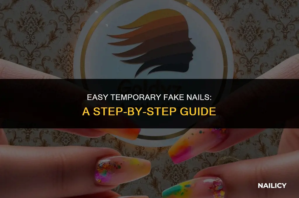 how to apply fake nails for temporary use
