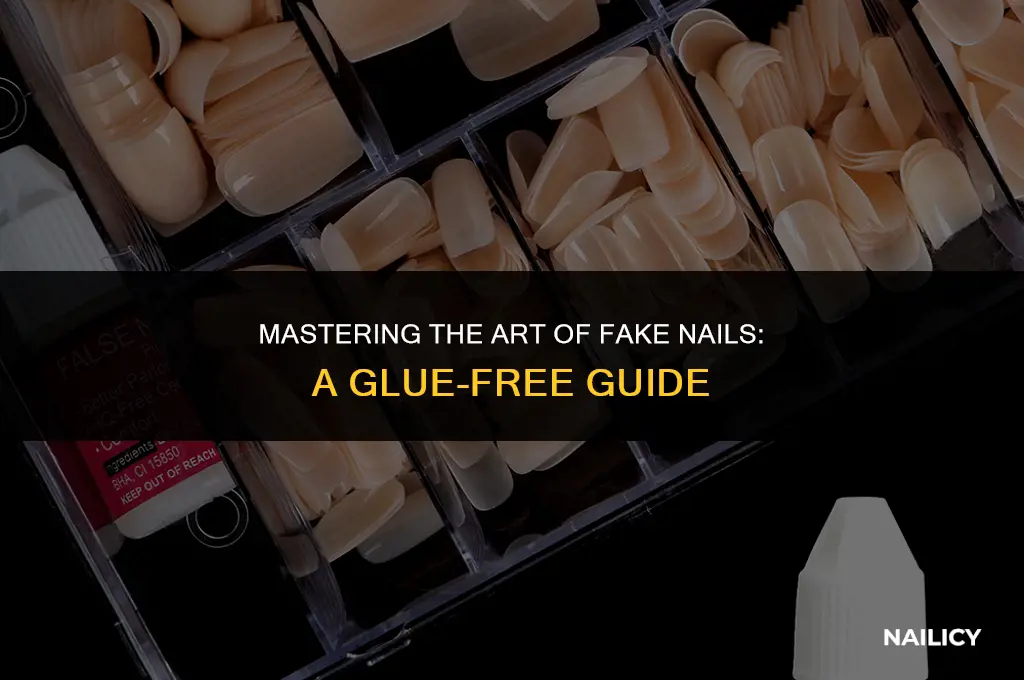 how to apply fake nails without getting glue everywhere