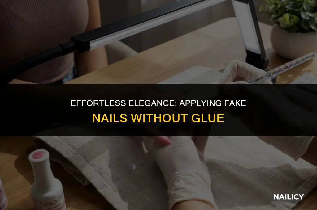 how to apply fake nails without using glue