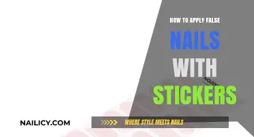 Easy False Nail Application: Using Stickers for a Flawless Manicure