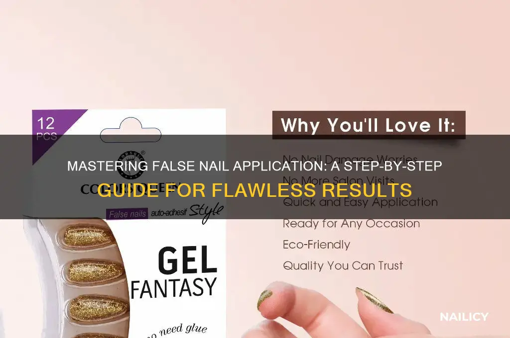 how to apply false nails