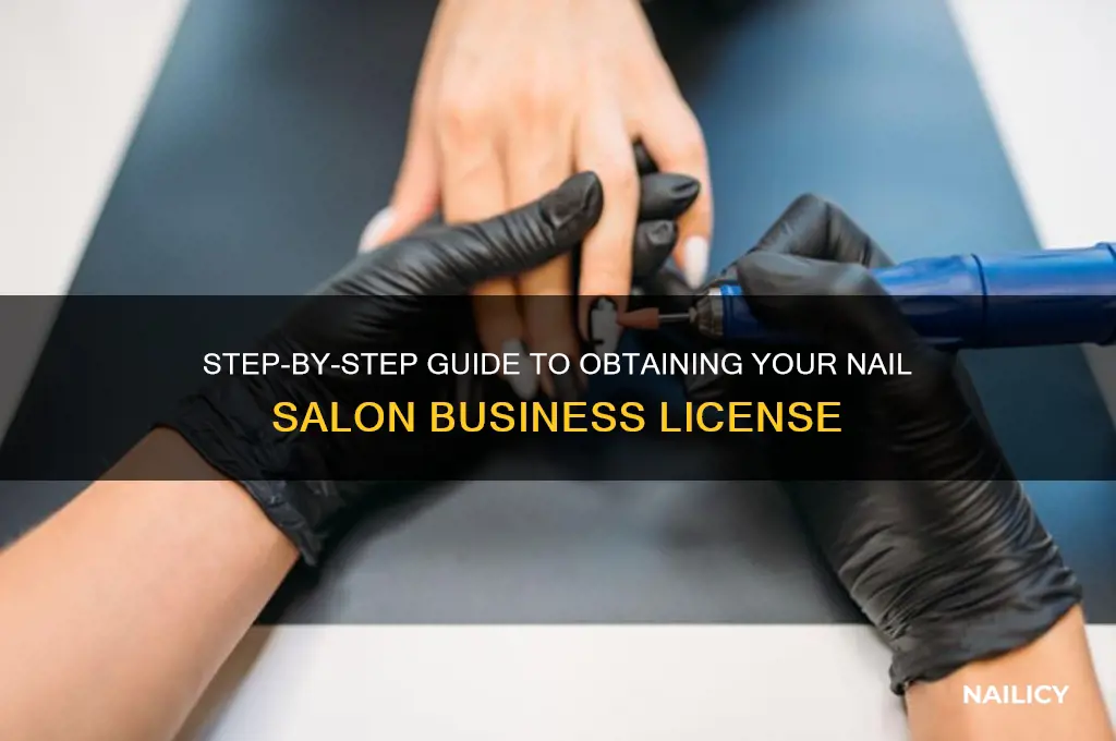 how to apply for nail salon license