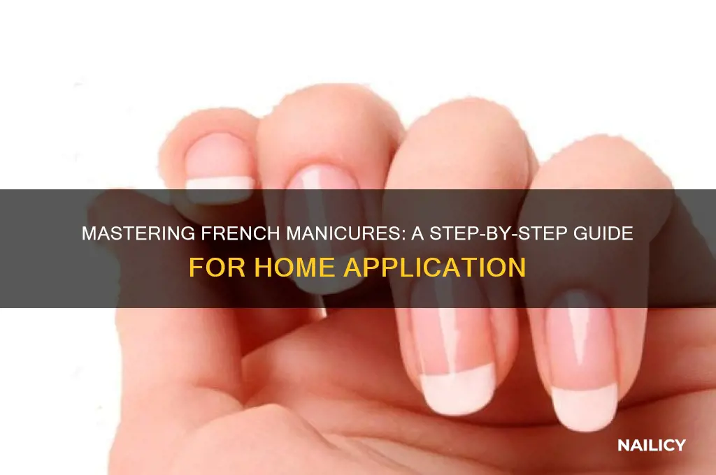 how to apply french nails at home